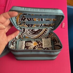 Striped Brown and Gray Men's Bag